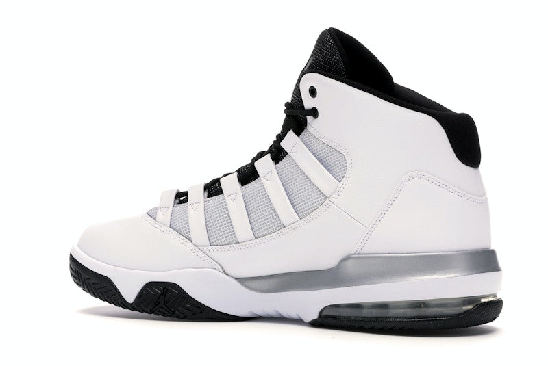 Jordan Max Aura White Metallic Silver Black