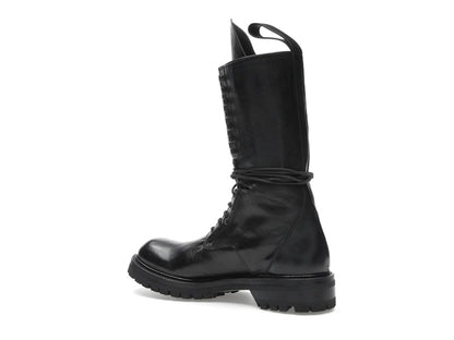 Rick Owens Army Laced Boot Black