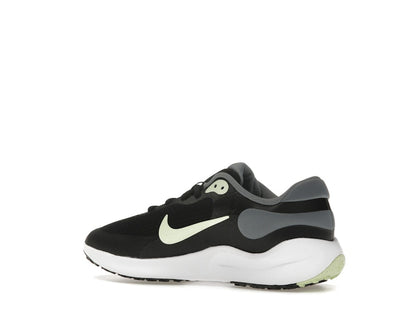 Nike Revolution 7 Black Smoke Grey White Barely Volt (GS)