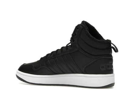 adidas Hoops 3.0 Mid Classic Fur Lining Winterized Core Black Cloud White