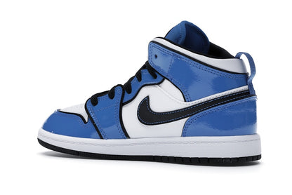 Jordan 1 Mid Signal Blue (PS)