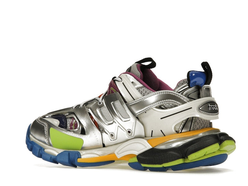 Balenciaga Track Leather Free White Silver Multi