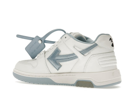 OFF-WHITE Out Of Office OOO Low Tops Embroidered Arrow White Light Blue