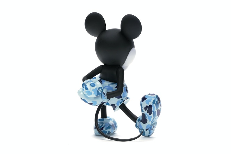 BAPE x Mickey Mouse 90th Anniversary Figure Blue Camo