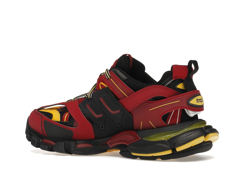 Balenciaga Track Trainers Burgundy Black