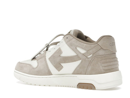 OFF-WHITE Out Of Office OOO Low Tops Beige Natural Suede