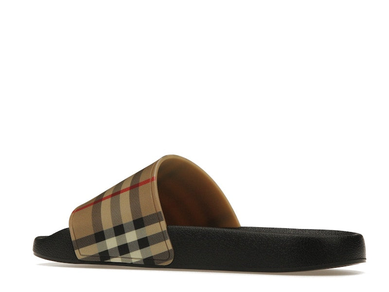 Burberry Check Print Slides Archive Beige (Women's)