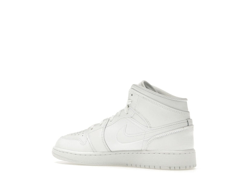 Jordan 1 Mid Triple White (2023) (GS)