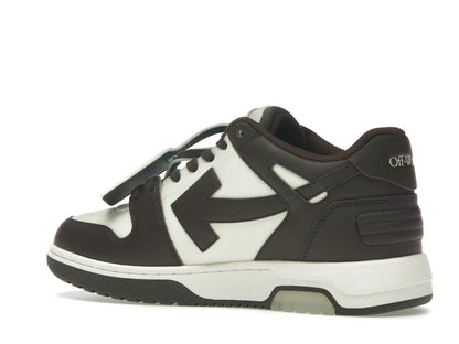OFF-WHITE Out Of Office "OOO" Low Tops Chocolate Cream