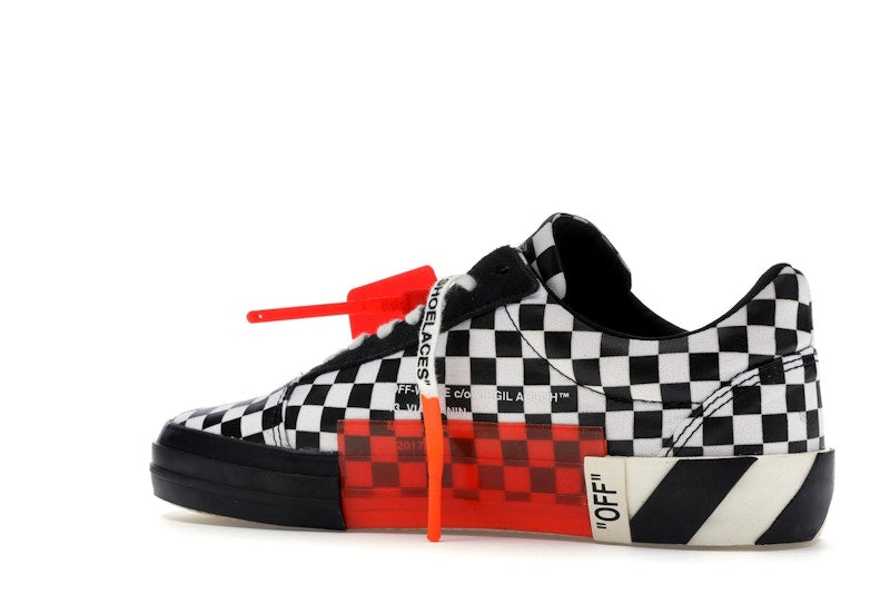 OFF-WHITE Vulc Low Checkered Black White