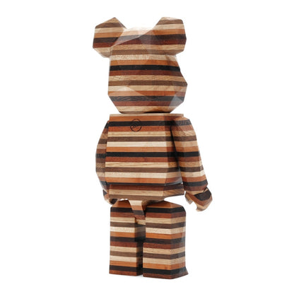 Bearbrick Karimoku Fragment Polygon-Horizon 400% Wood