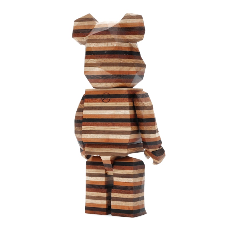 Bearbrick Karimoku Fragment Polygon-Horizon 400% Wood