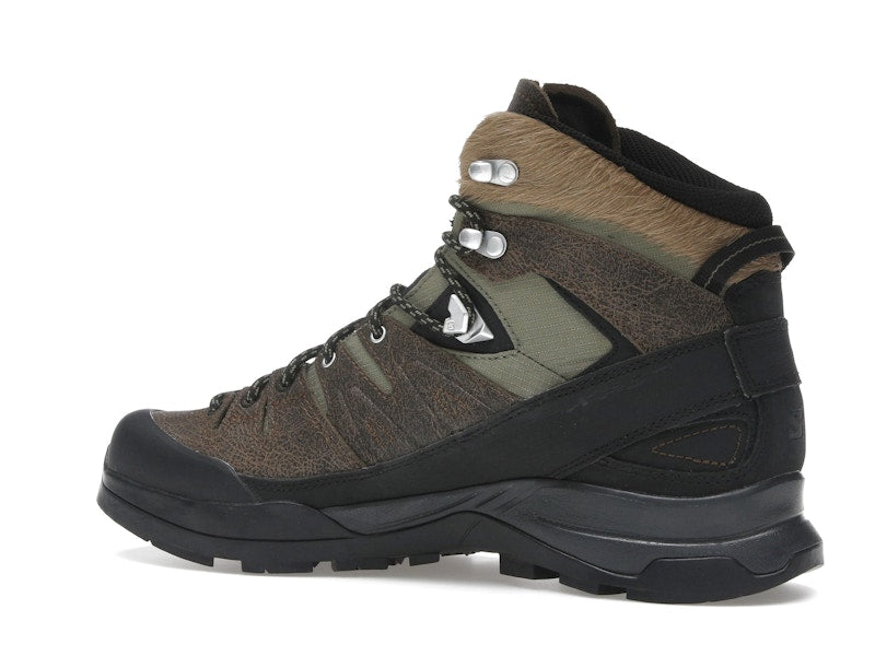 Salomon X-ALP Mid Distressed Leather GTX Dark Earth Black