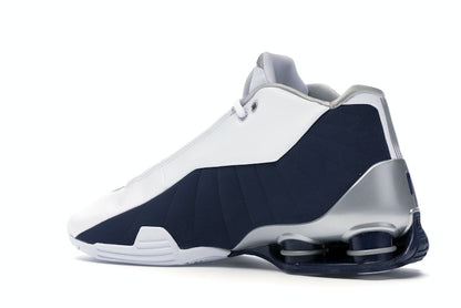 Nike Shox BB4 White Silver Navy