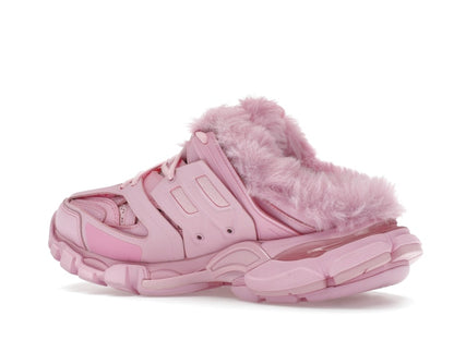 Balenciaga Track Mule Pink Faux Fur (Women's)