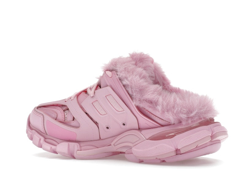 Balenciaga Track Mule Pink Faux Fur (Women's)