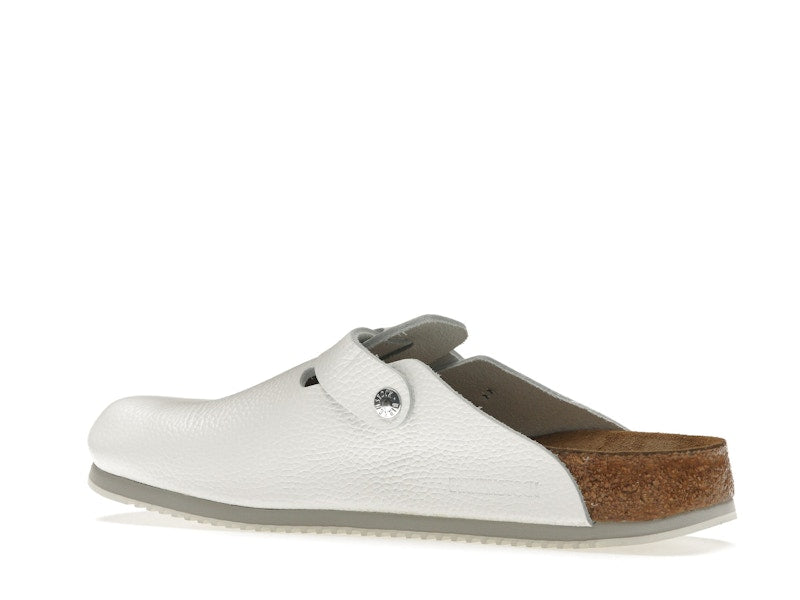 Birkenstock Boston Super Grip Leather White