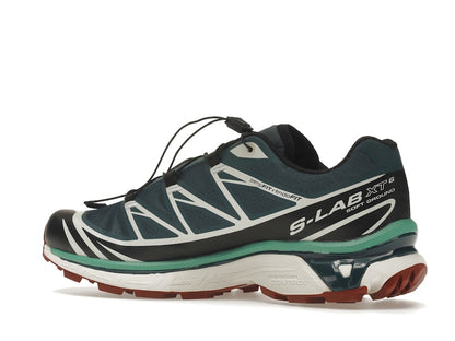 Salomon XT-6 Deep Teal Biking Red