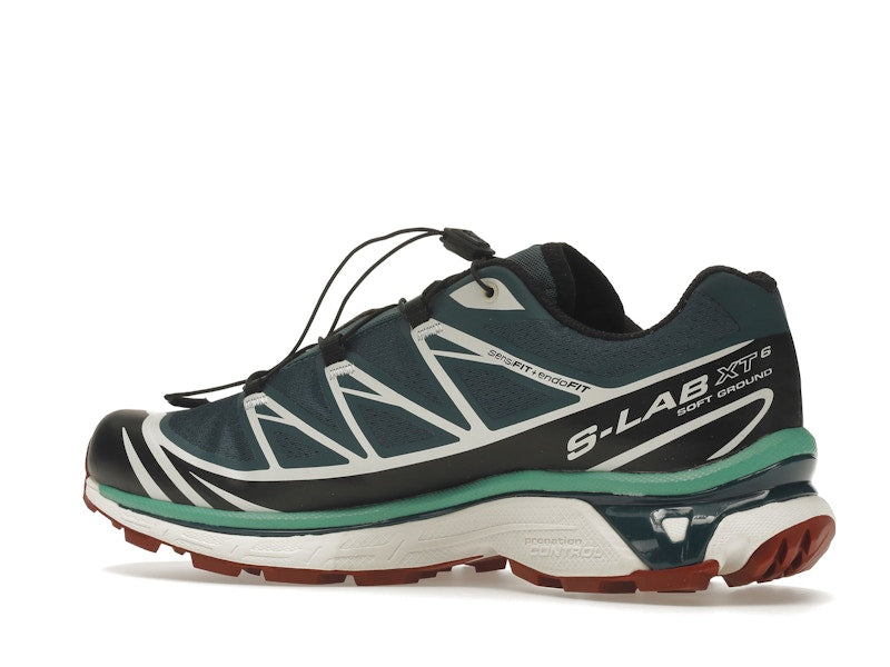 Salomon XT-6 Deep Teal Biking Red