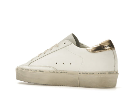 Golden Goose Hi Star White Glitter Gold (Women's)