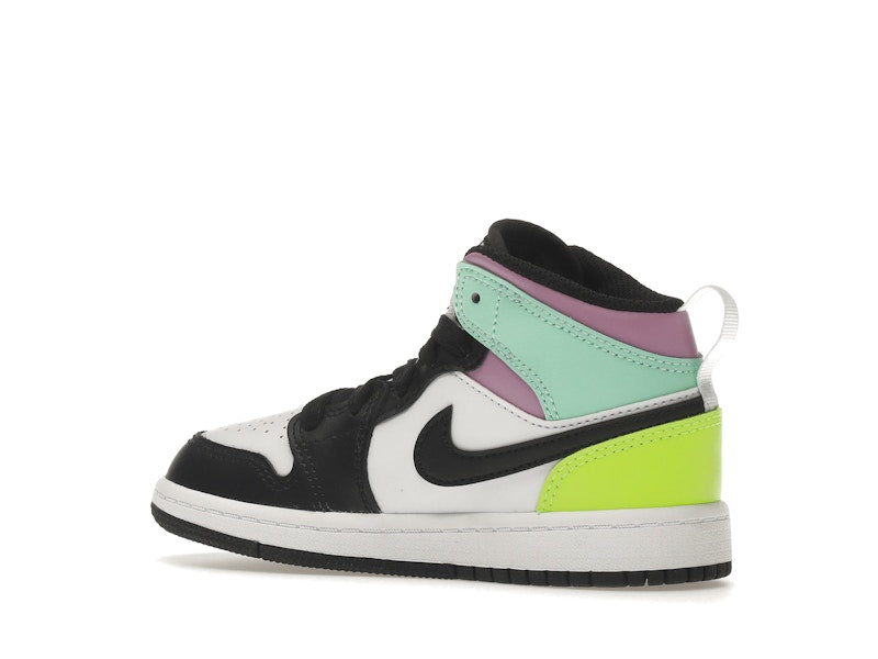 Jordan 1 Mid Pastel Black Toe (PS)
