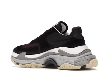 Balenciaga Triple S Black Burgundy