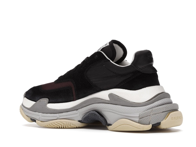 Balenciaga Triple S Black Burgundy