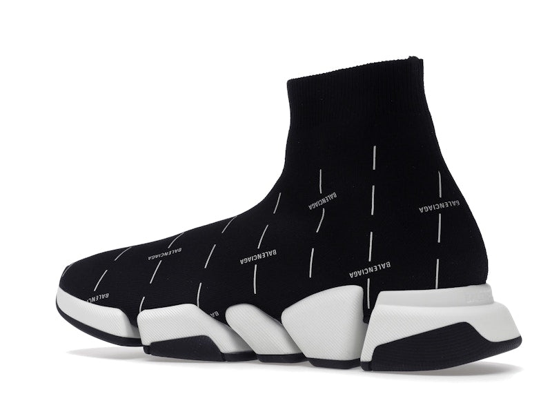 Balenciaga Speed 2.0 Black White Logo