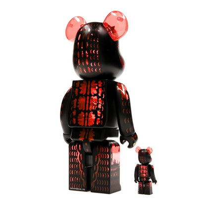 Bearbrick Godzilla VS Destoroyah version Godzilla (Meltdown) 100% & 400% Set Clear Orange Ver.