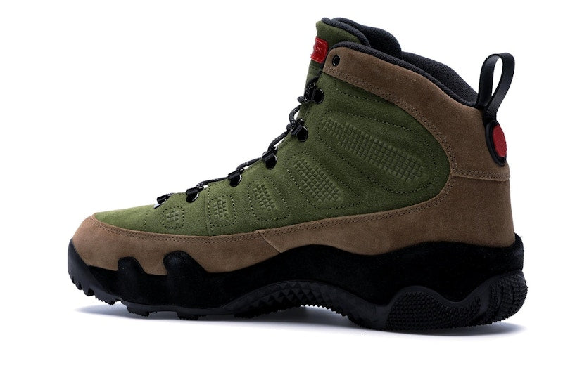 Jordan 9 Retro Boot NRG Military Brown Legion Green