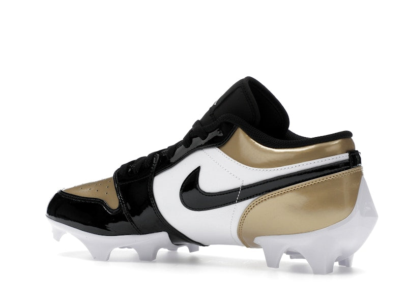 Jordan 1 Low TD Cleat Patent Gold Toe