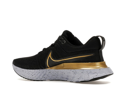 Nike React Infinity Run Flyknit 2 Black Metallic Gold (Women's)