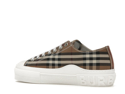 Burberry Vintage Check Cotton Sneakers Birch Brown