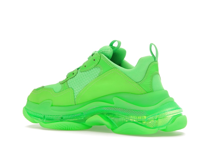 Balenciaga Triple S Neon Green Clear Sole