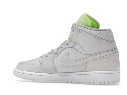 Jordan 1 Mid Vast Grey Ghost Green (Women's)