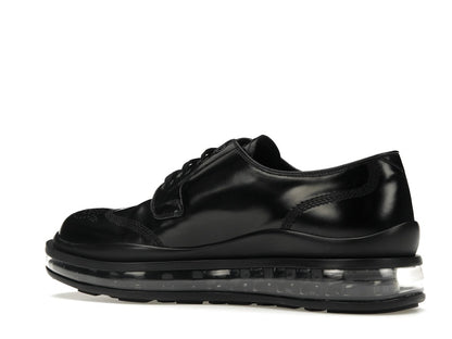 Prada Lace-Up Derby Black Brushed Leather