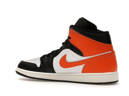Jordan 1 Mid Black Toe Starfish