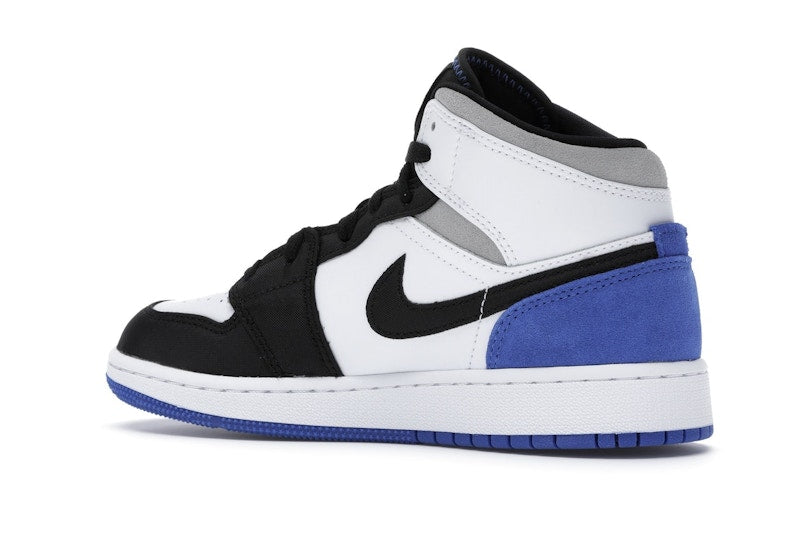 Jordan 1 Mid SE White Black Royal (GS)