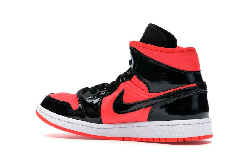 Jordan 1 Mid Hot Punch Black (Women's)
