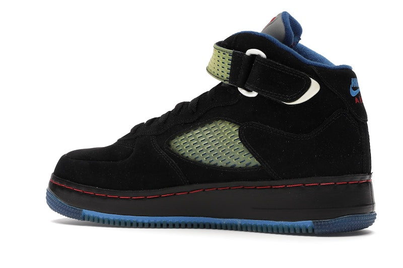 Jordan AJF 5 Black Blue Ribbon Varsity Red