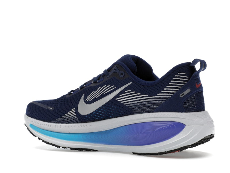 Nike Vomero 18 Blue Void Blue Lightning Bright Crimson Metallic Silver