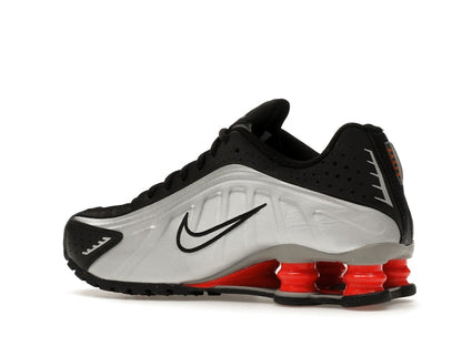 Nike Shox R4 Metallic Silver Black Picante Red (GS)