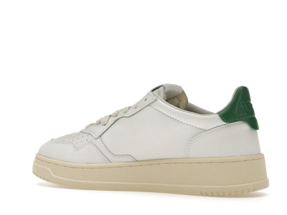 Autry Medalist Leather Low White Green