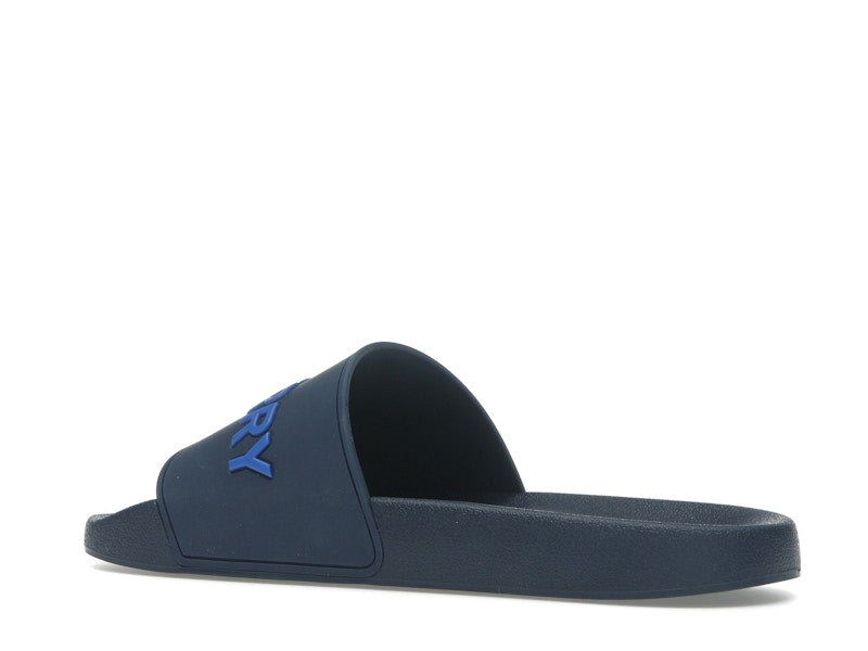 Burberry Embossed Logo Slide Blue