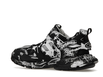Balenciaga Track Graffiti Black White