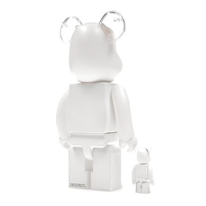 Bearbrick Casper the Friendly Ghost 100% & 400% Set White