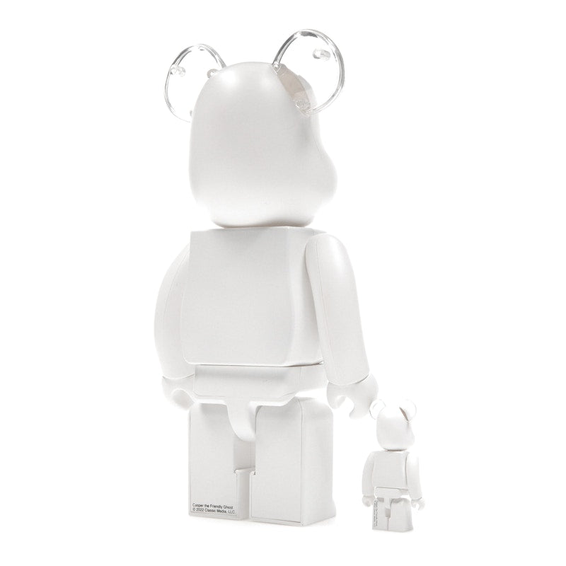 Bearbrick Casper the Friendly Ghost 100% & 400% Set White
