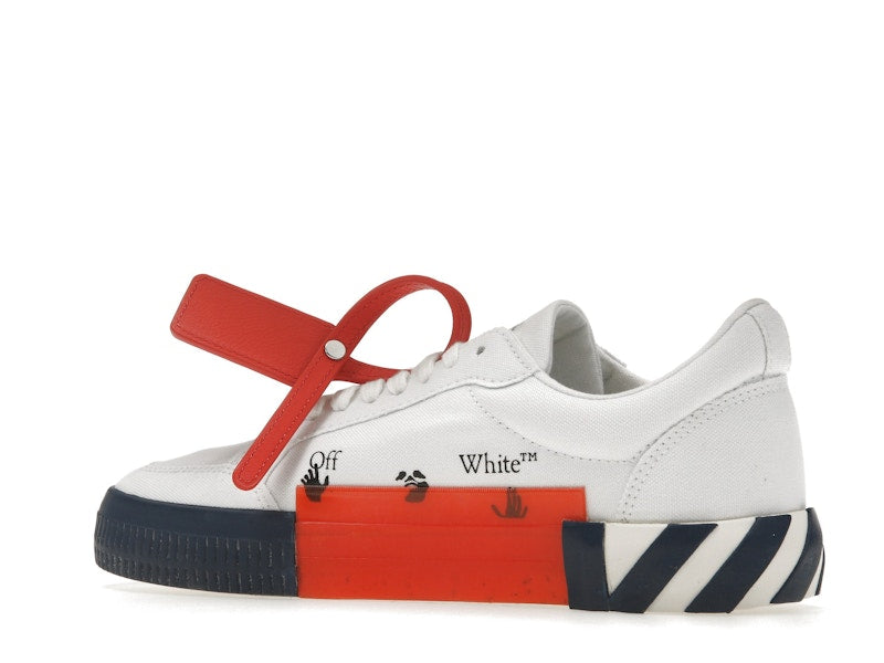 OFF-WHITE Vulcanized Low White Blue Canvas