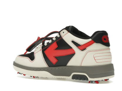 OFF-WHITE Out Of Office OOO Low Tops Golf Paris Hilinski Red Black