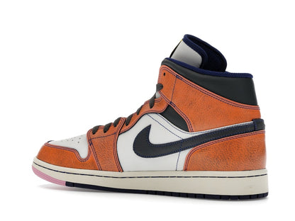 Jordan 1 Mid SE Summit White Crimson Bliss Deep Royal Blue Iron Grey